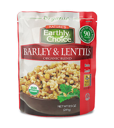 NATURES EARTHLY CHOICE: Organic Barley and Lentils, 8.5 oz