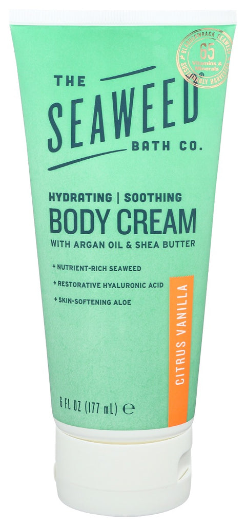 SEAWEED BATH COMPANY: Hydrating Soothing Body Cream Citrus Vanilla, 6 oz