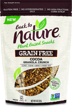 BACK TO NATURE: Cocoa Granola Crunch Grain Free, 8 oz