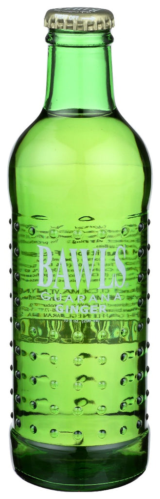 BAWLS GUARANA: Ginger Ale Soda, 10 oz