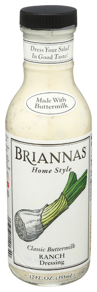 BRIANNAS: Classic Buttermilk Ranch Dressing, 12 oz