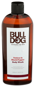 BULLDOG: Vetiver Black Pepper Body Wash, 16.9 fo