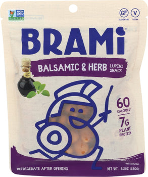 BRAMI LUPINI SNACK: Balsamic and Herb, 5.3 oz