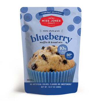 MISS JONES BAKING CO: Everyday Delicious Blueberry Muffin and Bread Mix, 11.54 oz