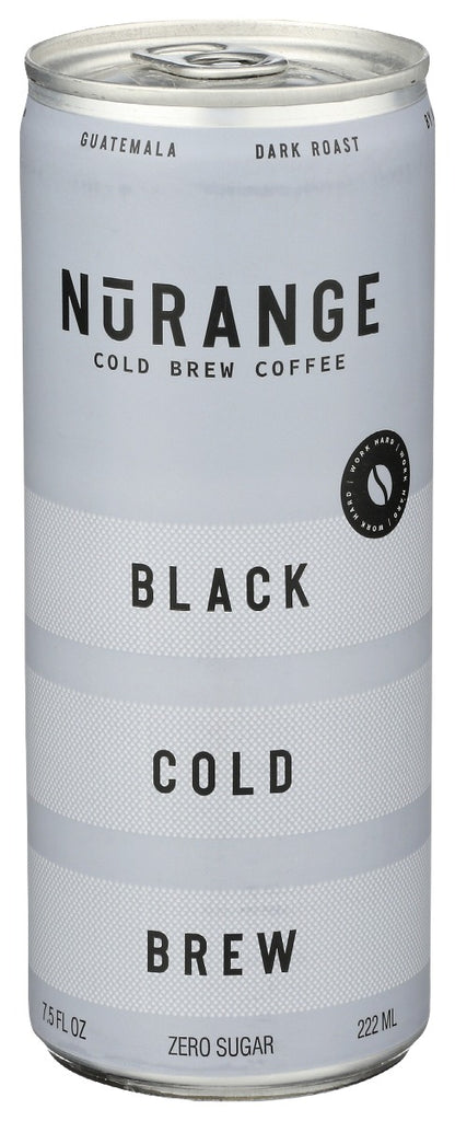 NURANGE COFFEE: Black Cold Brew, 7.5 fo