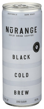 NURANGE COFFEE: Black Cold Brew, 7.5 fo