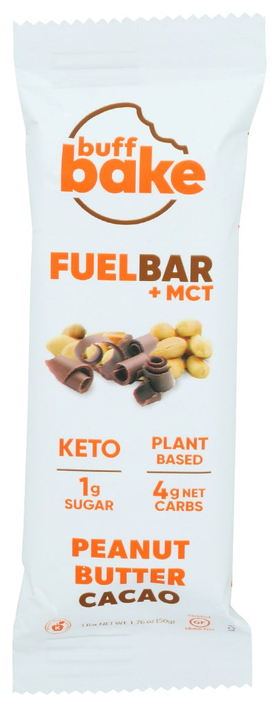 BUFF BAKE: Peanut Butter Cacao Fuel Bar, 50 gm