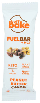 BUFF BAKE: Peanut Butter Cacao Fuel Bar, 50 gm