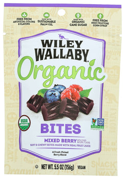 WILEY WALLABY: Organic Mixed Berry Bites, 5.5 oz