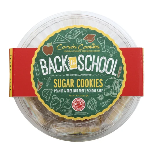 CORSOS COOKIES: Back To School Sugar Cookies, 8 oz