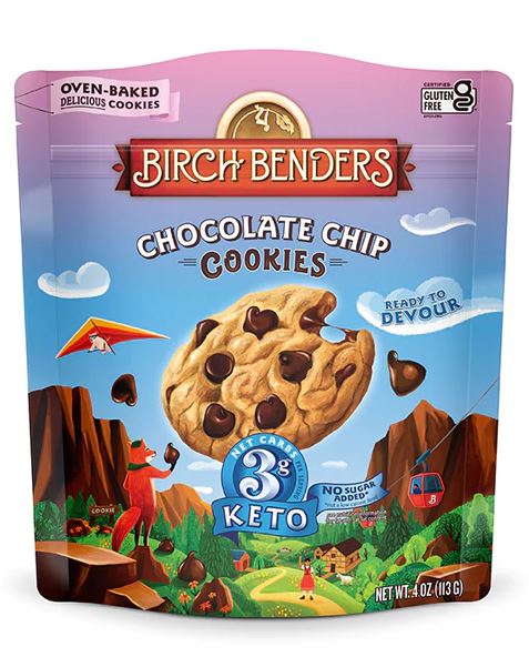 BIRCH BENDERS: Chocolate Chip Cookies, 4 oz