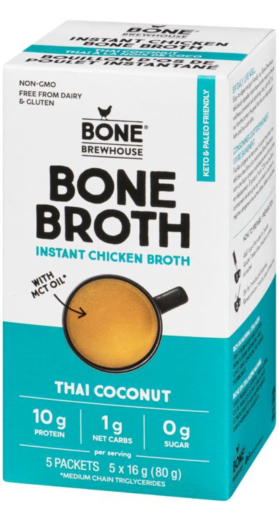 BONE BREWHOUSE: Thai Coconut Chicken Bone Broth, 2.82 oz