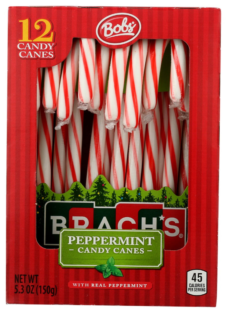 BRACHS: Bobs Red White Mint Canes, 5.3 oz