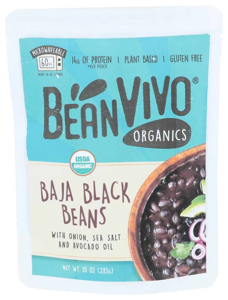 BEANVIVO: Baja Black Beans Organic, 10 oz