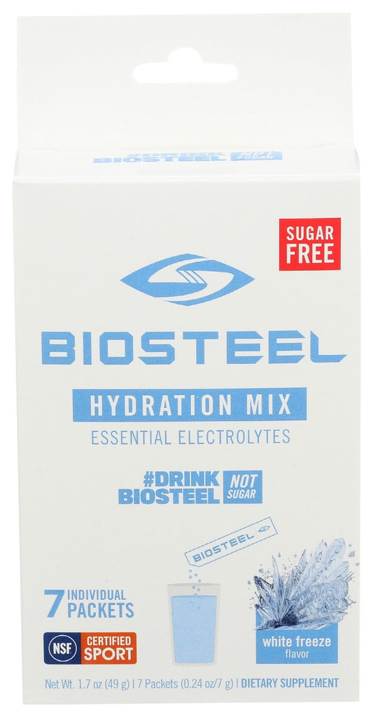 BIOSTEEL: Hydration Mix White Freeze, 7 un