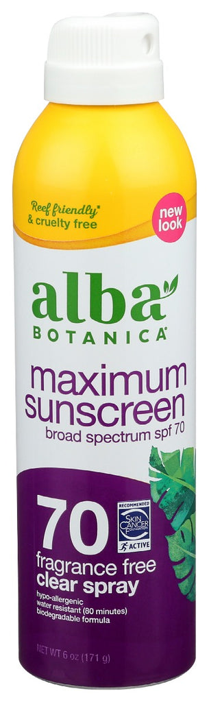 ALBA BOTANICA: Maximum Sunscreen, 6 ea