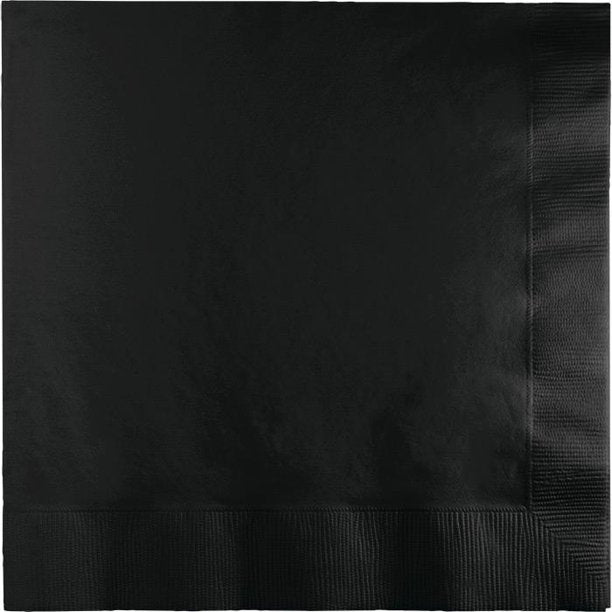 CREATIVE CONVERTING: Black Velvet Luncheon Napkin, 50 ea