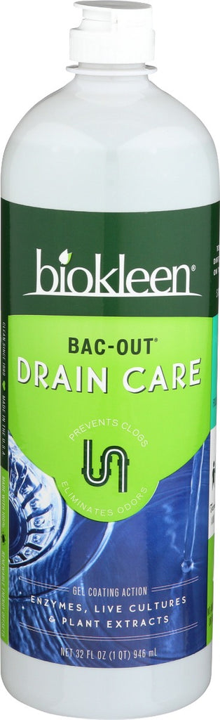 BIO KLEEN: Bac Out Drain Care Gel, 32 oz