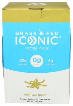 ICONIC: Protein Drink Vanilla Bean 4Pack, 46 fo