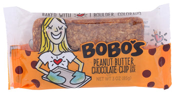 BOBOS OAT BARS: Peanut Butter Chocolate Chip Oat Bar, 3 oz