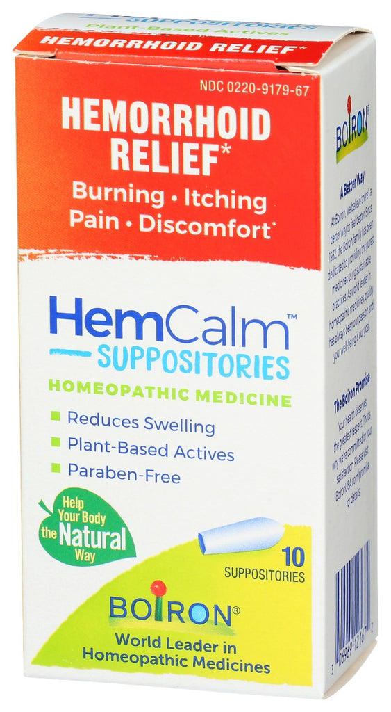 BOIRON: Hemcalm Suppositories, 10 ea