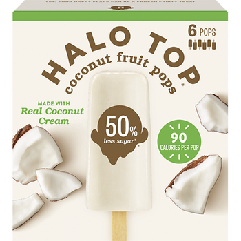 HALO TOP: Fruit Bar Coconut, 6 pk