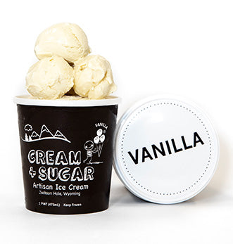 CREAM AND SUGAR: Ice Cream Vanilla, 16 oz