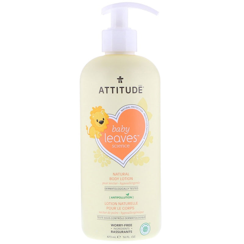 ATTITUDE: Baby Leaves Lotion Pear Nectar, 16 fo