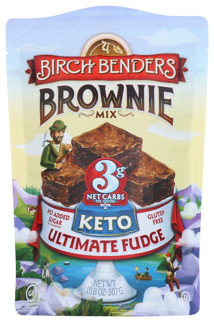 BIRCH BENDERS: Keto Ultimate Fudge Brownie Mix, 10.8 oz