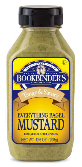 BOOKBINDERS: Mustard Everything Bagel, 10.5 oz