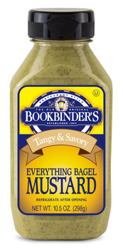 BOOKBINDERS: Mustard Everything Bagel, 10.5 oz