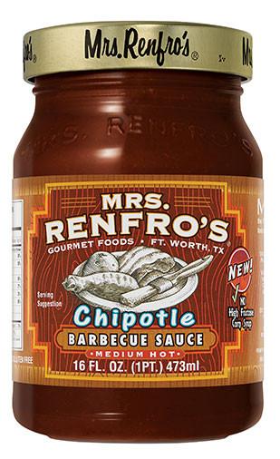 MRS RENFRO: Chipotle BBQ Sauce, 16 oz