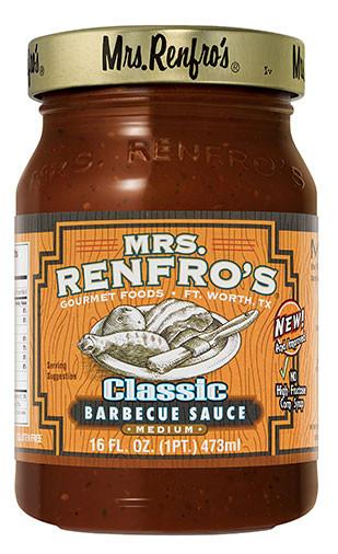 MRS RENFRO: Classic Barbecue Sauce, 16 oz