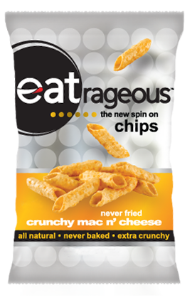 EATRAGEOUS: Crunchy Mac N' Cheese Chips, 3 oz