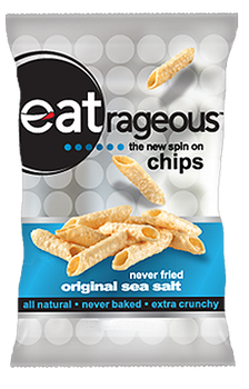 EATRAGEOUS: Sea Salt Chips Original, 3 oz