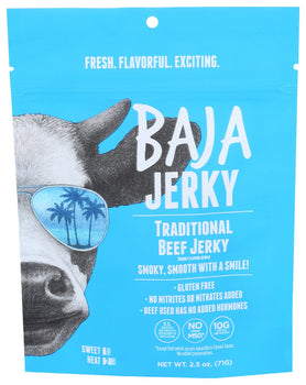 BAJA JERKY: Traditional Beef Jerky, 2.5 oz