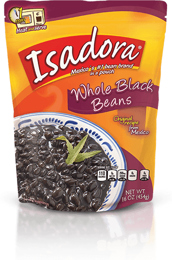 ISADORA: Whole Black Beans, 16 oz