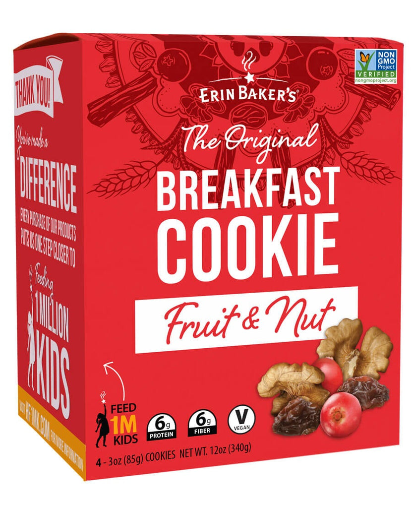 ERIN BAKERS: Cookie Fruit And Nut, 12 oz