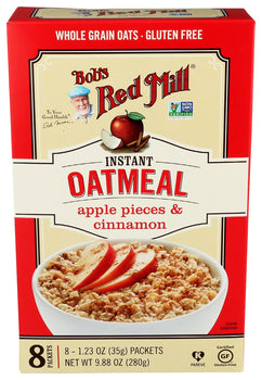 BOBS RED MILL: Oatmeal Instant Apple Cinnamon, 9.88 oz