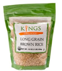 KINGS PRIVATE LABEL: Organic Long Grain Brown Rice, 16 oz