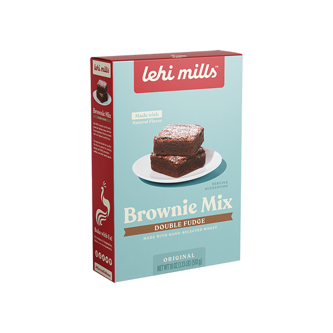 LEHI MILLS: Brownie Double Fudge Mix, 18 oz