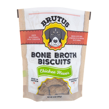 BRUTUS BROTH: Dog Biscuit Chkn, 8 oz