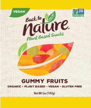 BACK TO NATURE: Gummy Fruits Assrt, 5 oz