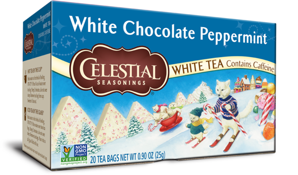 CELESTIAL SEASONINGS: White Chocolate Peppermint, 20 bg