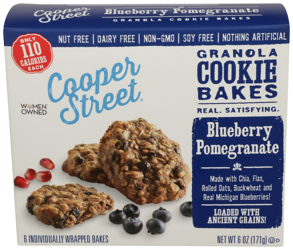 COOPER STREET: Blueberry Pomegranate Granola Cookie Bakes, 6 oz