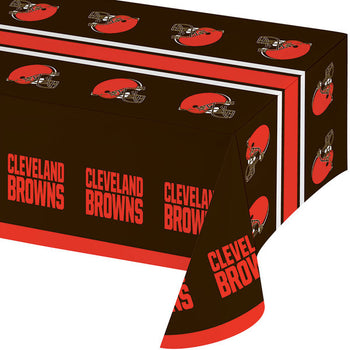 CREATIVE CONVERTING: Cleveland Browns Table Cover, 1 ea