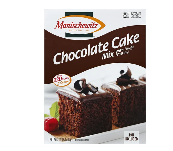 MANISCHEWITZ: Chocolate Cake Mix With Fudge Frosting, 12 oz