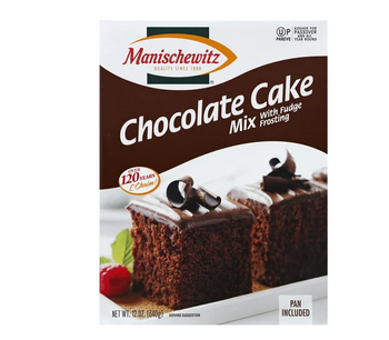 MANISCHEWITZ: Chocolate Cake Mix With Fudge Frosting, 12 oz