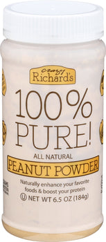 CRAZY RICHARD: Pure Peanut Powder, 6.5 oz