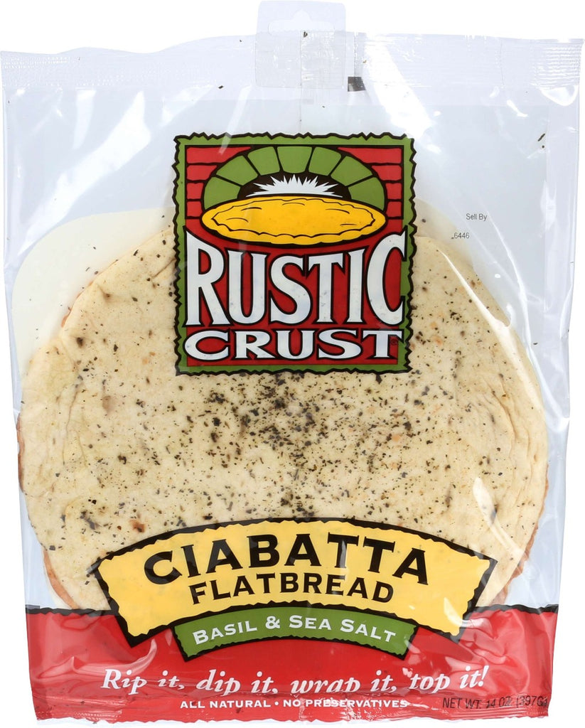 RUSTIC CRUST: Ciabatta Flatbread, 14 oz